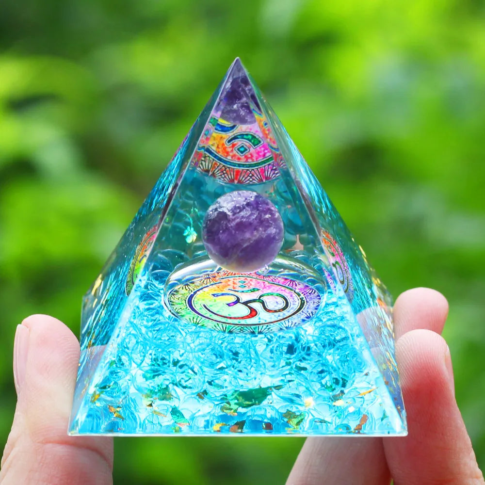 Crystals Stone Orgone Energy Generator Pyramid SELECTION - ALOE WINGS STORE