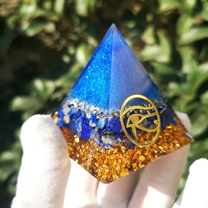 Spiritual Crystal Resin Energy Generator Pyramid Selection - ALOE WINGS STORE