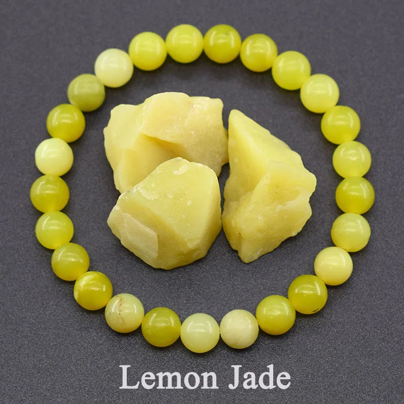 Geniune Natural Precious Stones Bead Bracelet Quartz [SELECTION] - ALOE WINGS STORE