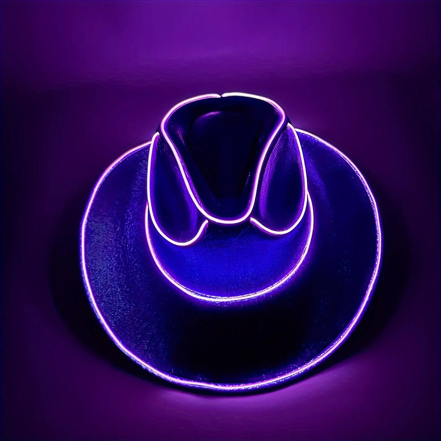 LED Light-Up Cowboy & Cowgirl Hat – Luminous Western Party Cap for Dancing, Dress-Up & Festivals