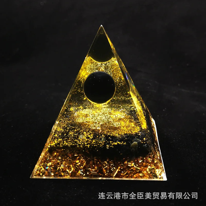 Spiritual Crystal Resin Energy Generator Pyramid Selection - ALOE WINGS STORE