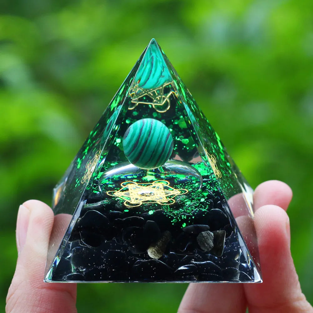 Crystals Stone Orgone Energy Generator Pyramid SELECTION - ALOE WINGS STORE