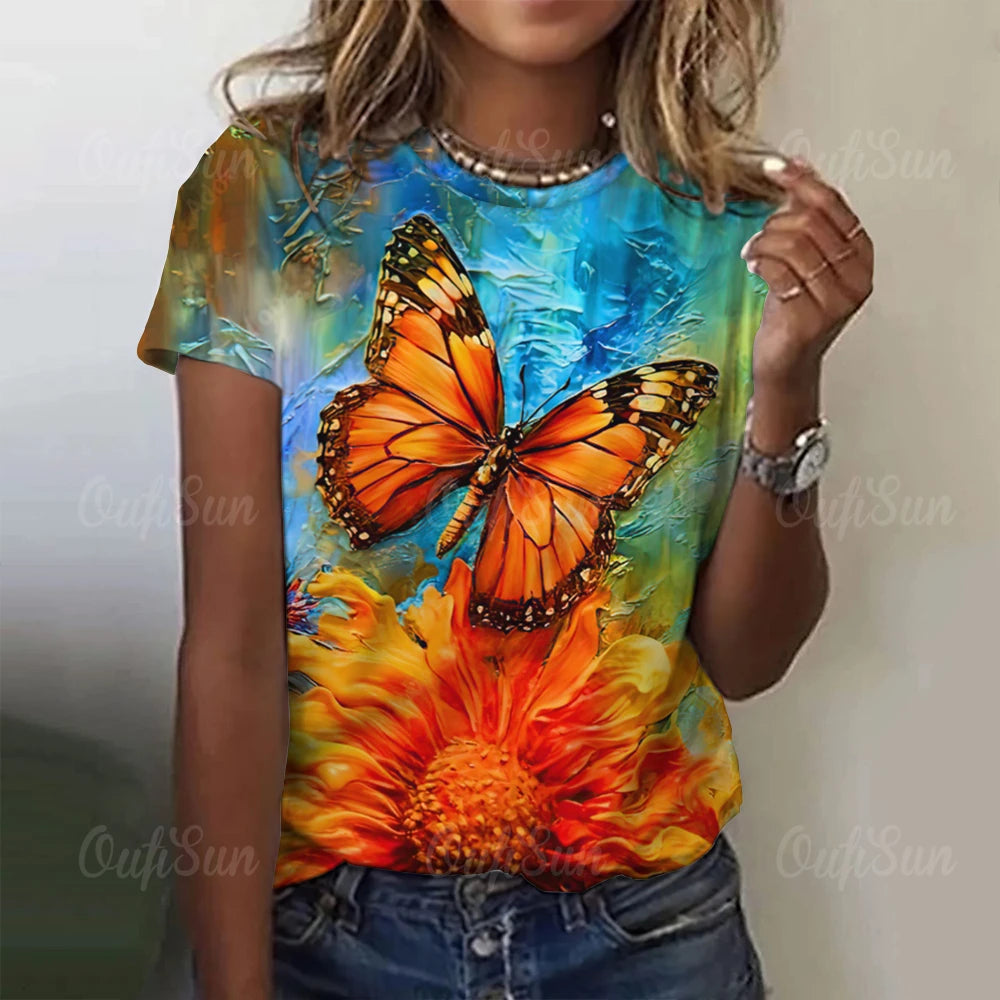 Lumious Butterfly T-Shirt [SELECTION] - ALOE WINGS STORE