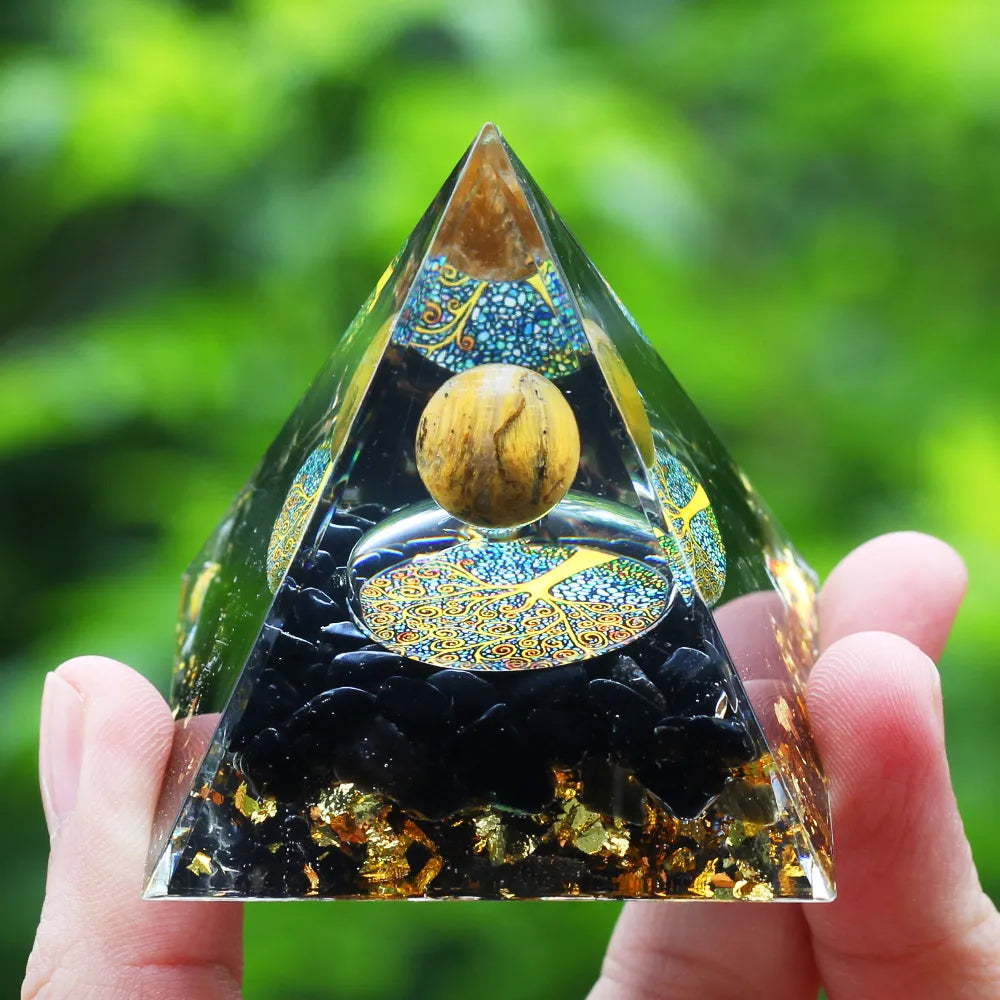 Crystals Stone Orgone Energy Generator Pyramid SELECTION - ALOE WINGS STORE