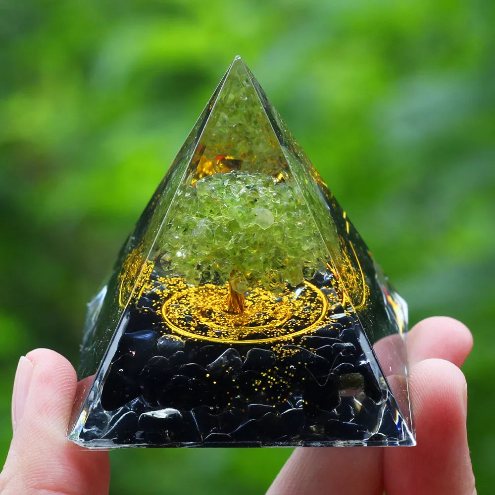 Crystals Stone Orgone Energy Generator Pyramid SELECTION - ALOE WINGS STORE