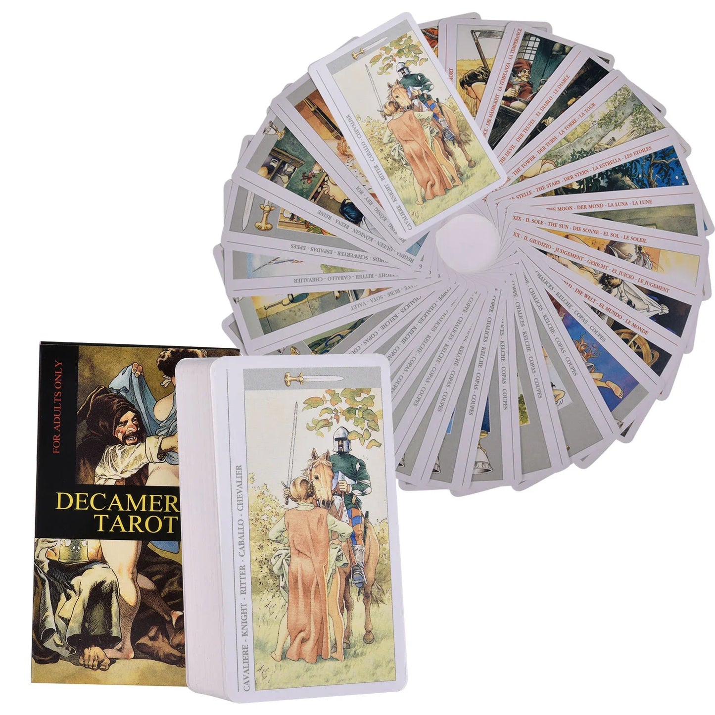 Decameron Tarot Cards with Guidebook - ALOE WINGS STORE