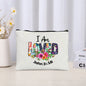 Inspirational Christian Canvas Makeup Bag - Faith-Based Travel Pouch & Scripture Accessory Organiser