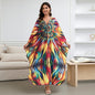 1. Maxi Kaftan Beach Dresses for Women – Artistic Summer Robe with Bold Prints