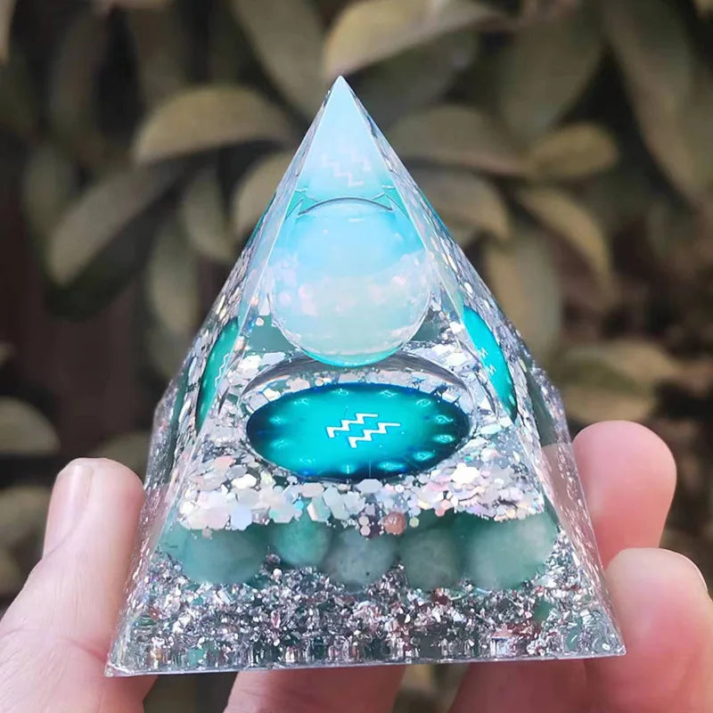 Spiritual Crystal Resin Energy Generator Pyramid Selection-ALOE WINGS STORE