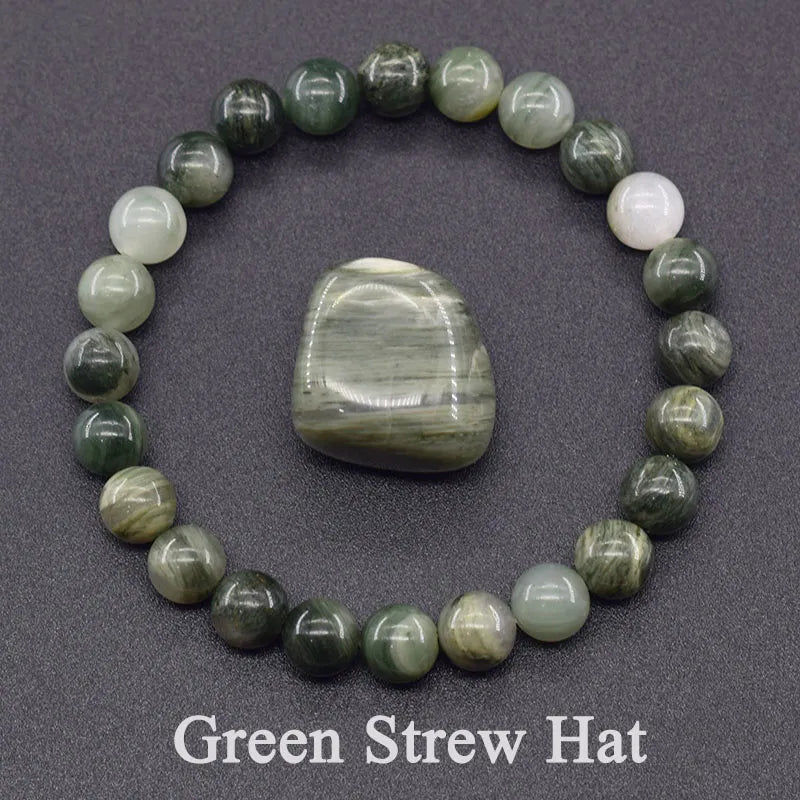 Geniune Natural Epidote Zoisite Stone & Other Semi-Precious Stones Bead Bracelet Quartz [SELECTION]-ALOE WINGS STORE