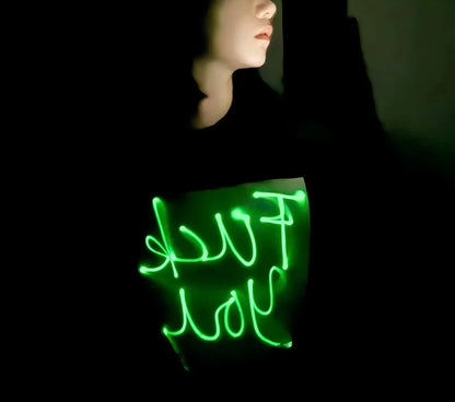 Glow-in-the-Dark DIY Drawing T-Shirt – Customize with Fluorescent Fun