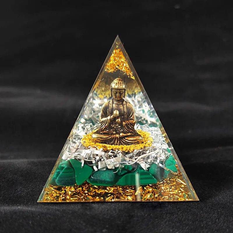 Spiritual Crystal Resin Energy Generator Pyramid Selection-ALOE WINGS STORE