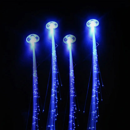 10PCS LED Fibre Optic Hair Clips – Light-Up Glow Barrettes for Parties, Bars & Night Events | Glow-in-the-Dark Hair Pins