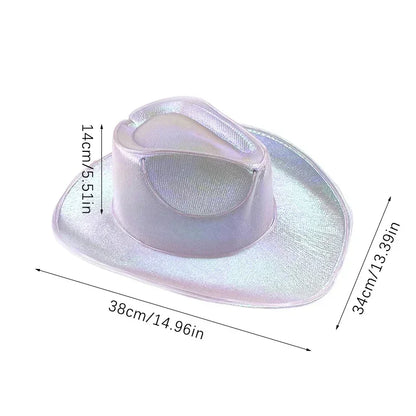 LED Light-Up Cowboy & Cowgirl Hat – Luminous Western Party Cap for Dancing, Dress-Up & Festivals