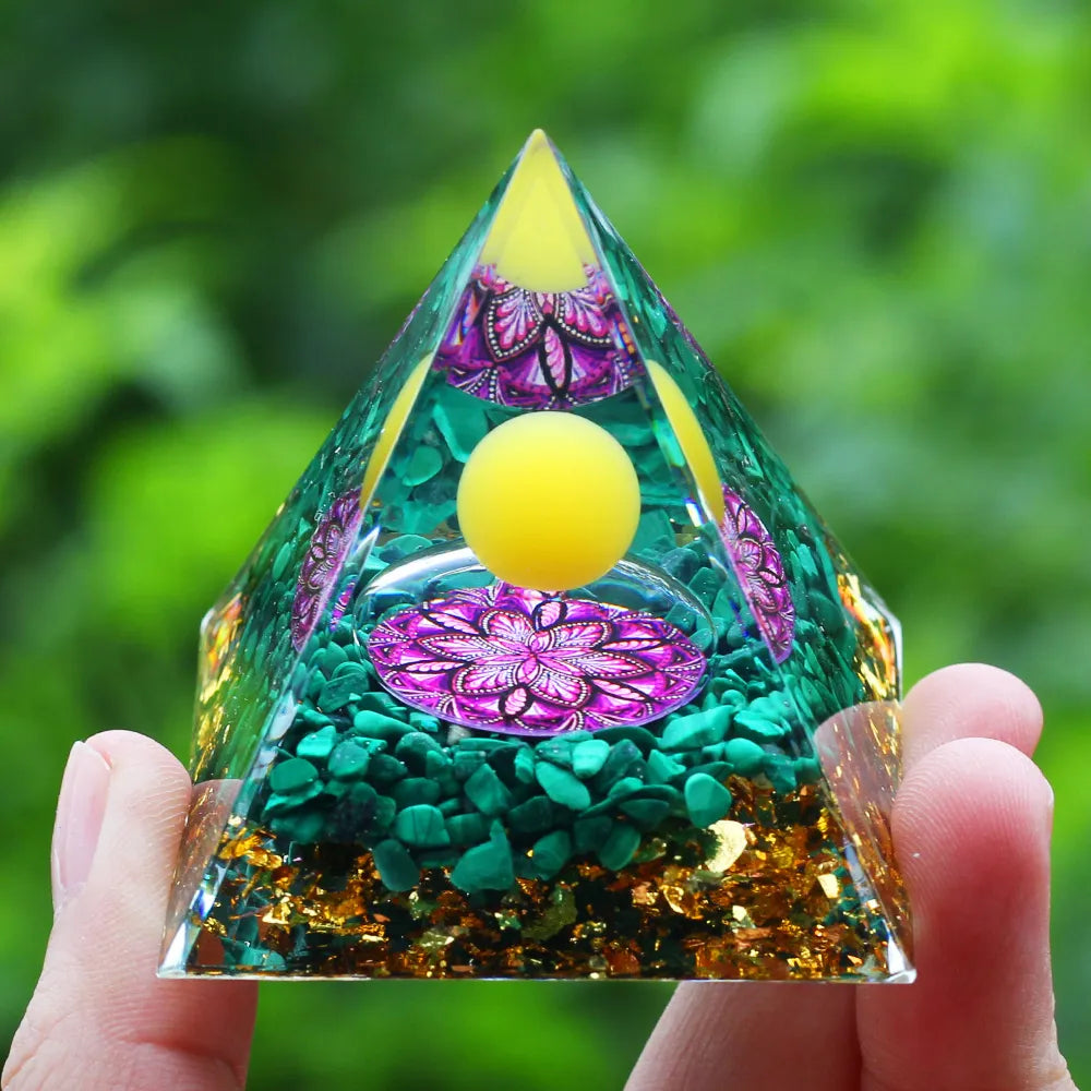 Crystals Stone Orgone Energy Generator Pyramid SELECTION - ALOE WINGS STORE