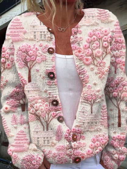 Vintage-Inspired Women's Button-Down Cardigan Selection