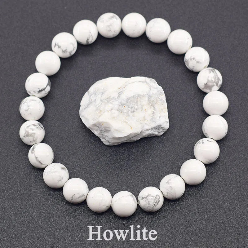 Geniune Natural Precious Stones Bead Bracelet Quartz [SELECTION] - ALOE WINGS STORE