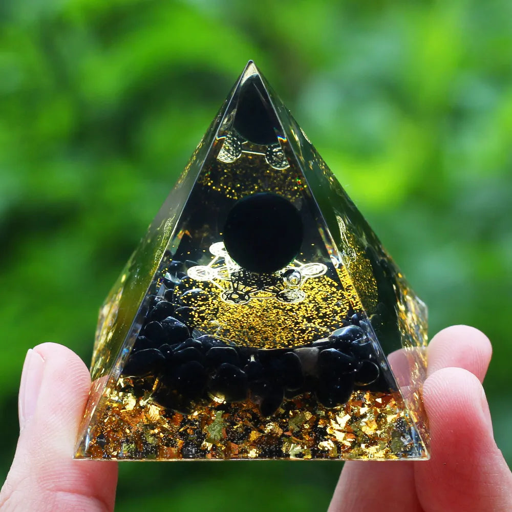 Crystals Stone Orgone Energy Generator Pyramid SELECTION - ALOE WINGS STORE