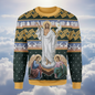 4.Retro Christian 3D Printed Sweatshirt for Men – Faith Streetwear Pullover with Religious Art, O-Neck Knit Sweater for Daily Wear – Plus Size XS-6XL