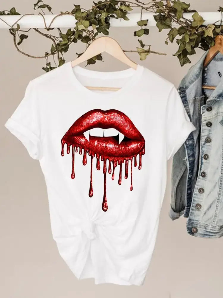 Juicy Tasty Lips Designs Women's Short Sleeve T-Shirts (SELECTION) - ALOE WINGS STORE