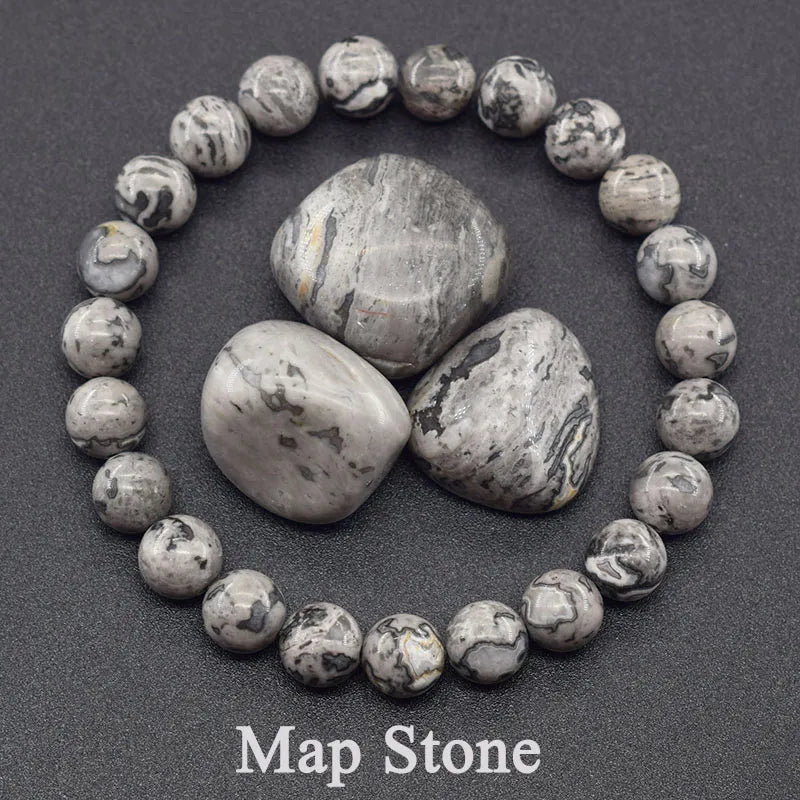 Geniune Natural Precious Stones Bead Bracelet Quartz [SELECTION] - ALOE WINGS STORE