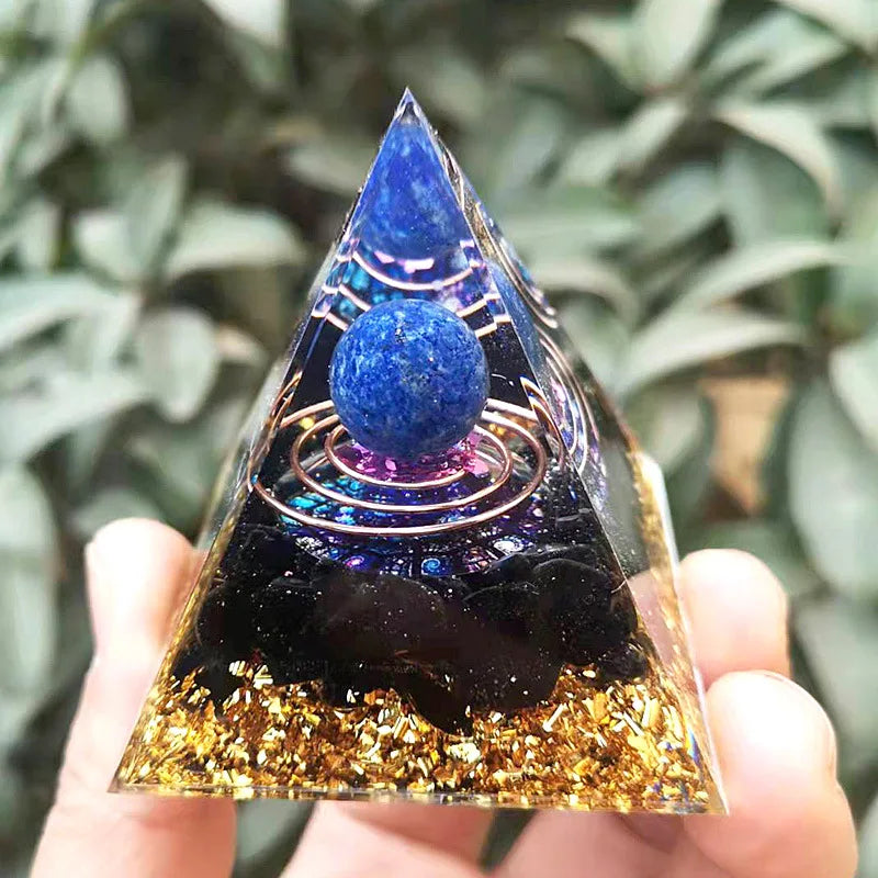 Spiritual Crystal Resin Energy Generator Pyramid Selection - ALOE WINGS STORE