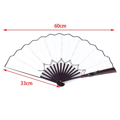 LED Light-Up Foldable Hand Fan – Glowing Neon Bamboo Fan for Dance, Concerts, & Performance Props