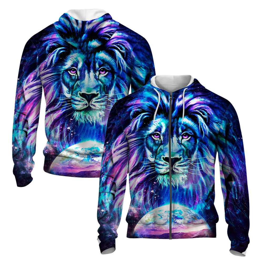 Unisex Hoodies Collection: Cat, Fox, Lion, and Creative Designs - ALOE WINGS STORE