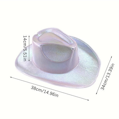 LED Light-Up Cowboy & Cowgirl Hat – Luminous Western Party Cap for Dancing, Dress-Up & Festivals