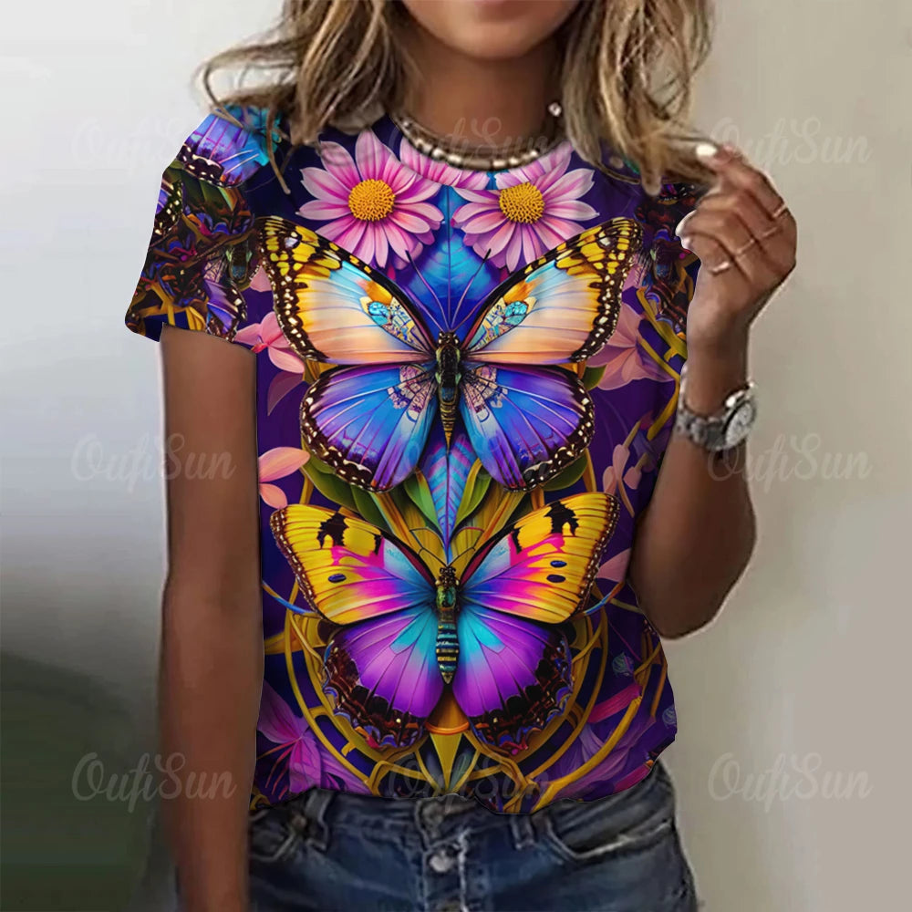 Lumious Butterfly T-Shirt [SELECTION] - ALOE WINGS STORE