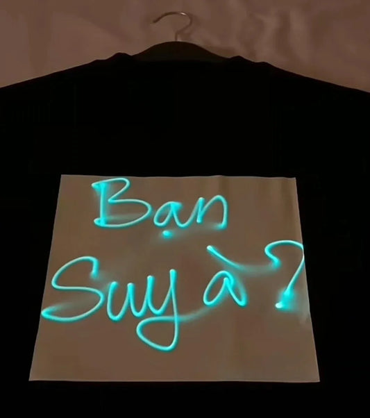 Glow-in-the-Dark DIY Drawing T-Shirt – Customize with Fluorescent Fun
