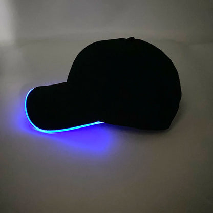 LED Light-Up Baseball Cap – Adjustable Glowing Hat for Parties, Night Runs & More!