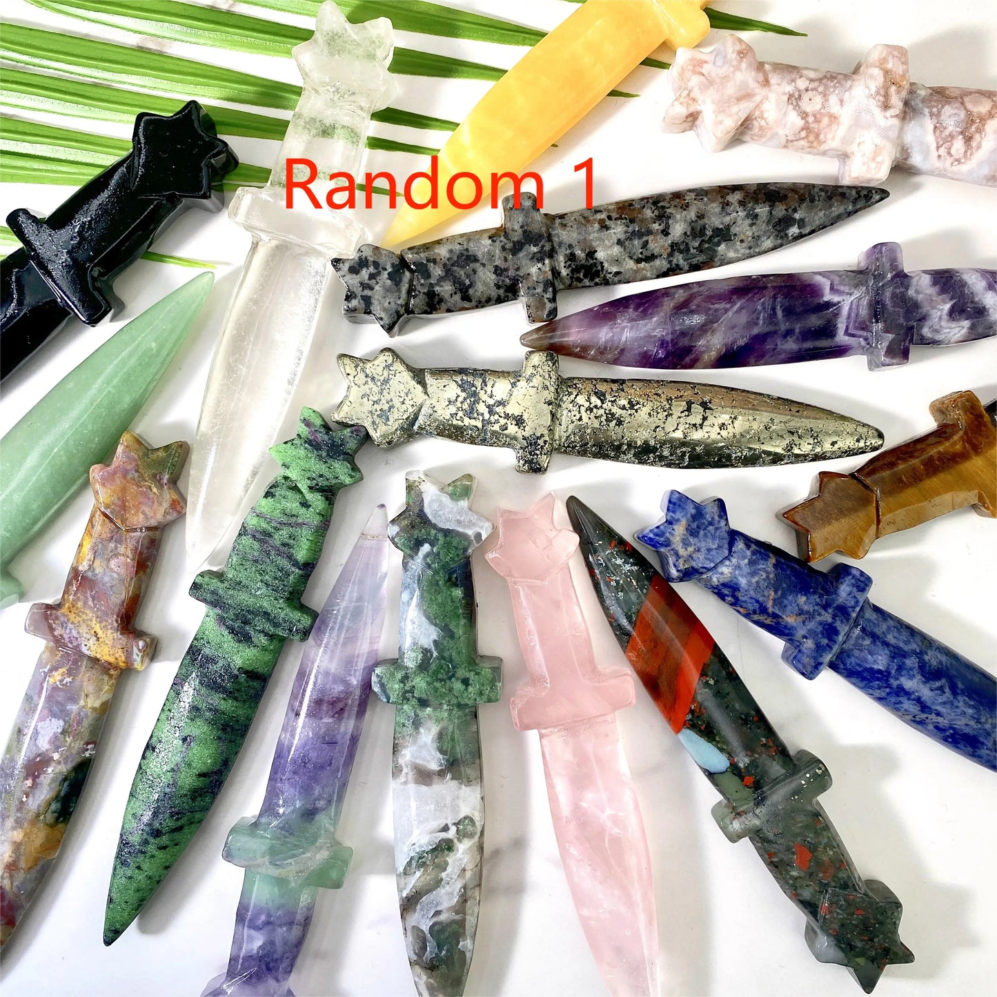 Crystal Gemstone Knife SELECTION - ALOE WINGS STORE