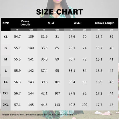 Women's Tropical Print Maxi Dress: V-Neck Wrap Style with Belt, Long Summer Dress (XS–3XL)