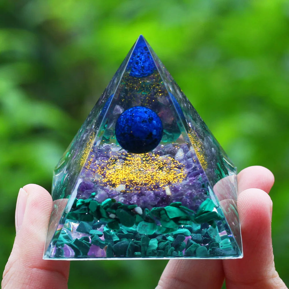 Crystals Stone Orgone Energy Generator Pyramid SELECTION - ALOE WINGS STORE