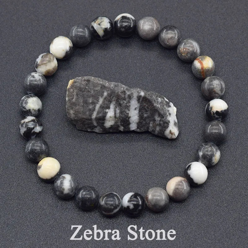 Geniune Natural Precious Stones Bead Bracelet Quartz [SELECTION] - ALOE WINGS STORE