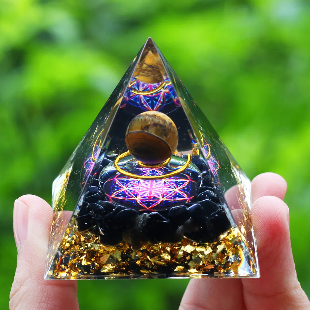 Crystals Stone Orgone Energy Generator Pyramid SELECTION - ALOE WINGS STORE