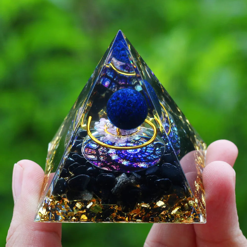 Crystals Stone Orgone Energy Generator Pyramid SELECTION - ALOE WINGS STORE