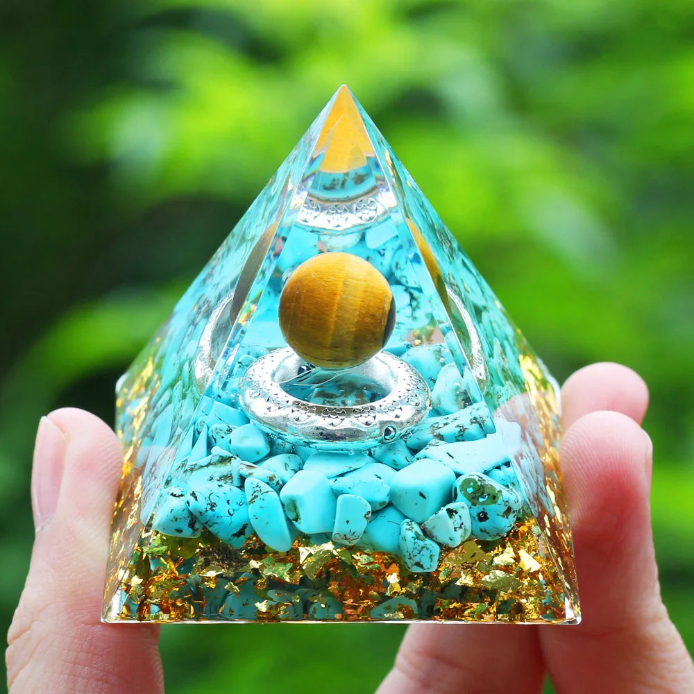 Crystals Stone Orgone Energy Generator Pyramid SELECTION - ALOE WINGS STORE