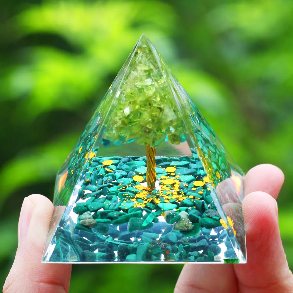 Crystals Stone Orgone Energy Generator Pyramid SELECTION - ALOE WINGS STORE