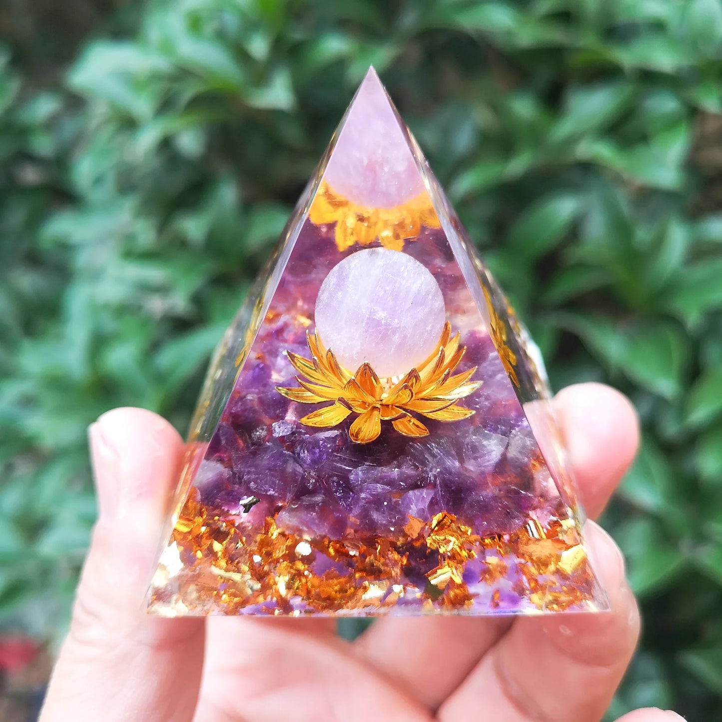 Spiritual Crystal Resin Energy Generator Pyramid Selection-ALOE WINGS STORE