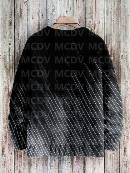 Vintage Gradient Art Print Casual Knit Pullover Sweater Women For Men Sweater