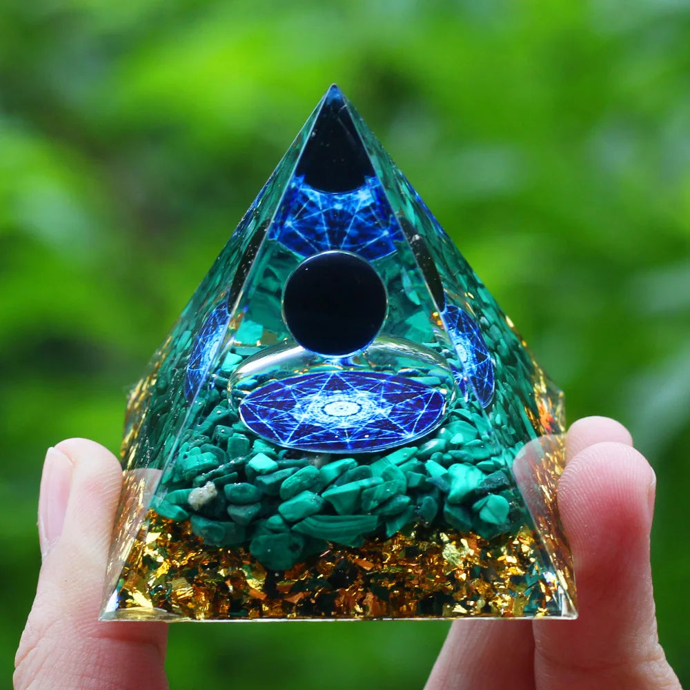 Crystals Stone Orgone Energy Generator Pyramid SELECTION - ALOE WINGS STORE