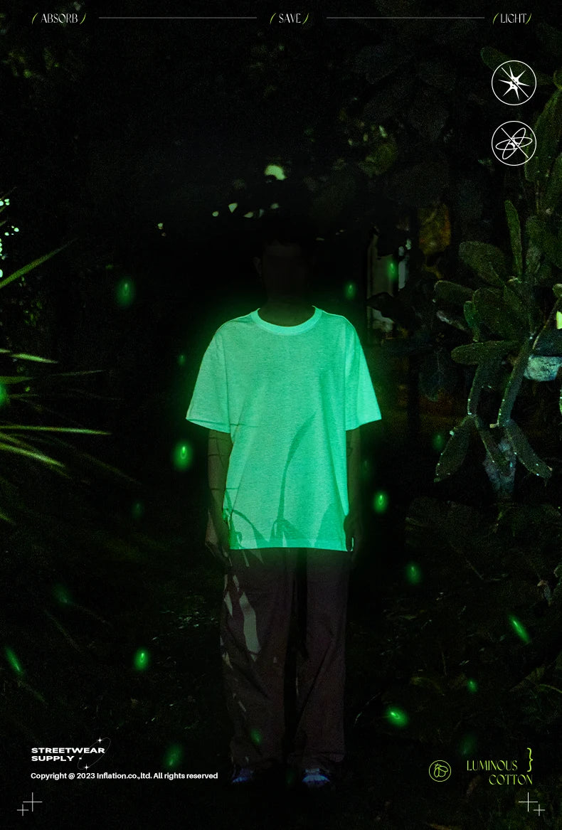 Glow-in-the-Dark T-Shirt – Luminous top made from Fluorescent Cotton Fabric