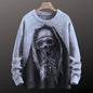 Ghostly Skull Nun 3D Halloween Sweatshirt – Horror Art Unisex Pullover
