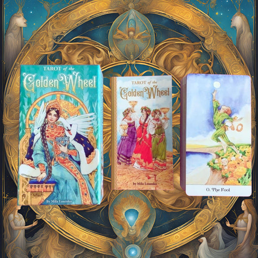 Tarot Of The Golden Wheel Cards (78 Cards & Guidebook) - ALOE WINGS STORE