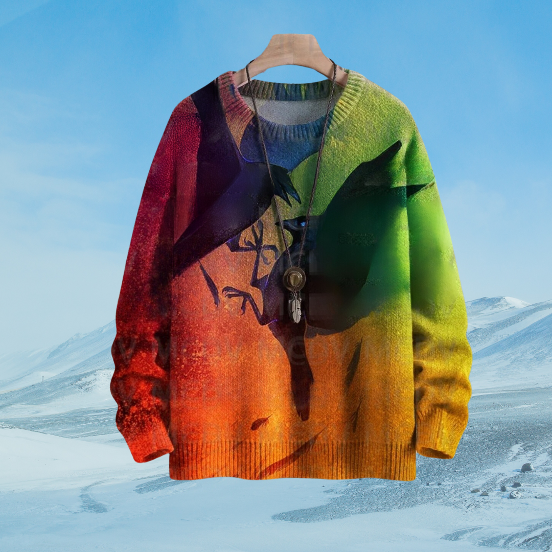 Unisex Multicolour Art Sweater [SELECTION] - ALOE WINGS STORE