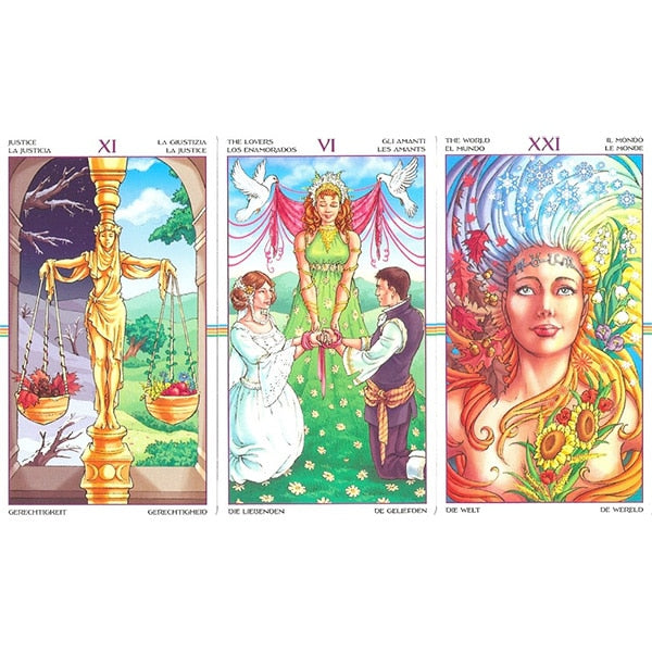 Wheel Of The Year Tarot Cards With Guidebook - ALOE WINGS STORE