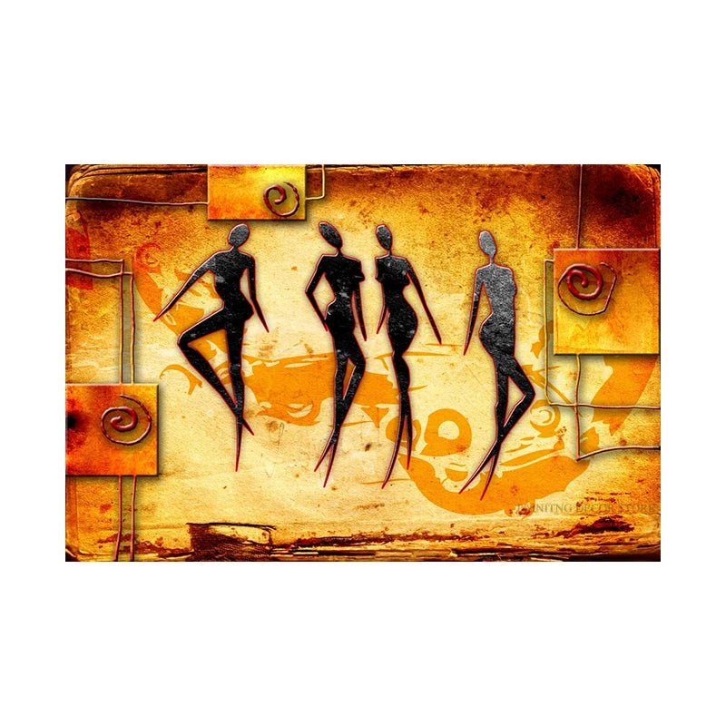 Abstract Art African Women Wall Hanging [SELECTION] - ALOE WINGS STORE