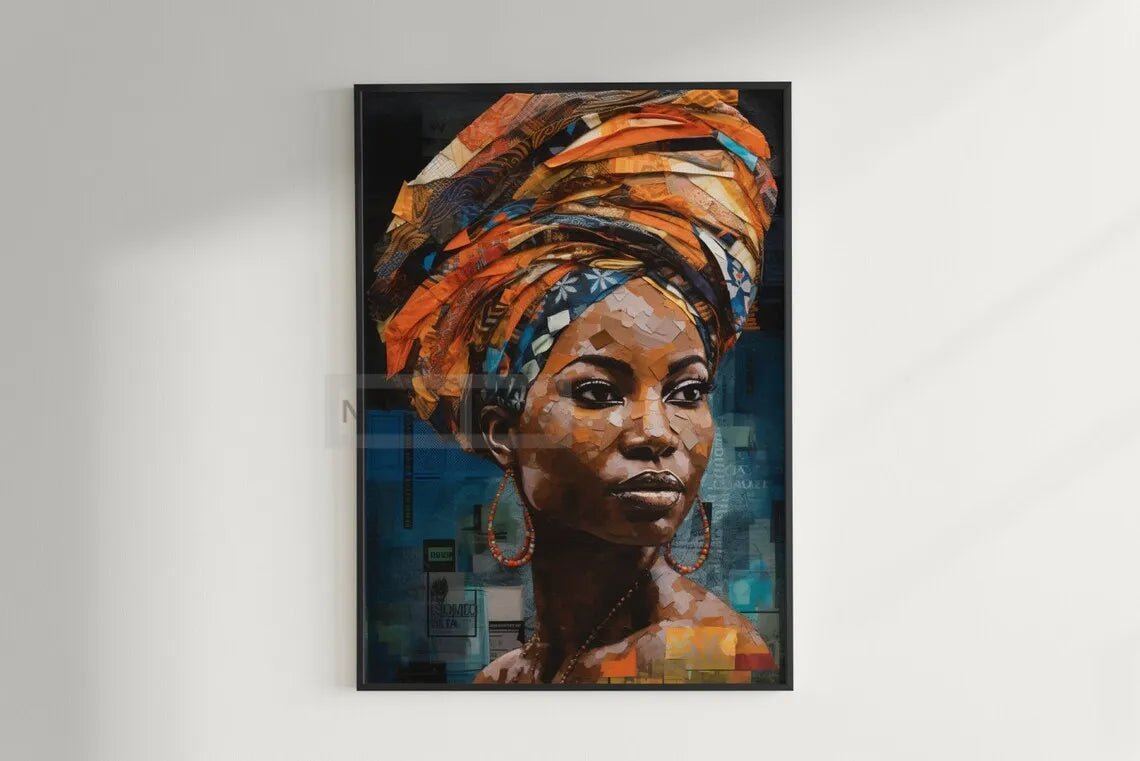 African  Ethnic Portrait Wall Art 1 [SELECTION] - ALOE WINGS STORE